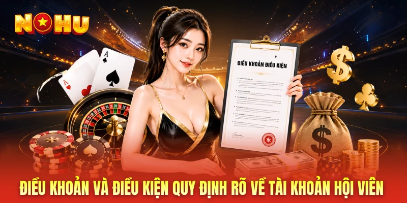 Điều khoản và điều kiện quy định rõ về tài khoản hội viên
